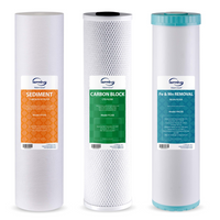 iSpring F3WGB32BM Whole House Replacement Iron and Manganese Filter 3-Piece Set-Whole House Water Filter that Protects Your Family and Household Appliance from Iron, Manganese, and More: Our iron water filter (FM25B) is specially designed for iron & manganese removal, reducing iron (max 3.0 ppm) and manganese (max 1.0 ppm). It lasts up to 3 times longer than greensand due to the catalytic media not being consumed in the process. The whole house water filter set also removes sediment, chlorine, rust, herbici