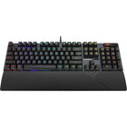 ASUS Republic of Gamers Strix Scope II RX Optical Wired Gaming Keyboard - Red Switches-Intuitive controls: Multifunction button and three-way knob for media playback, volume, and keyboard lighting