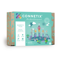 Connetix Pastel Ball Run Pack - 106 Pieces-106 piece pack - Contains 48 x Connecting squares, 2 x Y shape split tubes, 2 x Long stairs, 2 x S bend tubes, 8 x U shaped tubes, 8 x Slide tubes, 12 x Right angle tubes, 6 x Long straight tubes, 8 x Short straight tubes, 2 x Bowls and 8 x Wooden balls