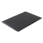 Edgewood Bubble Mat Light Duty Domed Anti-Fatigue Mat - 3' W x 4' L x 5/8" D - Black-Light Duty