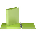 Davis Group Easyview Premium Binder - Round Ring - Customizable - 1.5" - Lime Green - 6 Pack-1.5"