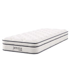 Modway Jenna 8" Innerspring and Foam Narrow Twin Mattress-Quilted Pillow-Top Cover