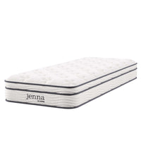 Modway Jenna 8" Innerspring and Foam Narrow Twin Mattress-Quilted Pillow-Top Cover