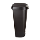 Umbra Brim 50L Step Can - Black and Nickel-Made from polypropylene with nickel plated handle