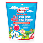 Kerr's Strawberry Cold & Sore Throat Lozenge on a Stick-Made in Canada