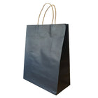 Wamaco Colour Kraft Shopper Bags - 10" x 5" x 13.5" - Black - 100 Pack-Kraft colour shoppers