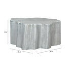 Zuo Kortha Coffee Table - Antique Silver-3 year limited warranty