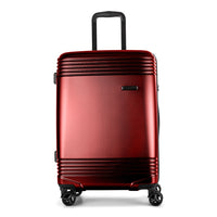 Bugatti Nashville 25.6" Hardside Check-in Luggage - Red-Red and recycled PET (Polyethylene Terephthalate)