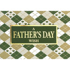 Rosedale Gold Father's Day Greeting Cards/Envelopes - 5-1/2" x 8" - Checkered - 6 Pack-Premium quality greeting cards