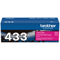 Brother TN433 High-Yield Magenta Toner Cartridge-Magenta toner produces vivid, colourful documents