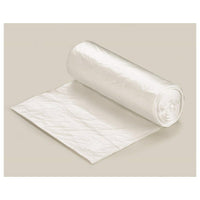 Berry Plastics Rhino-X Polyethylene Garbage Bag - 6 mic - 24" x 24" - Natural - 1000 Pack-Colour: Natural