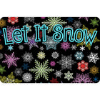 Ashley Productions The Original Fun Mat Welcome Mat - 15.5" x 23.5" - Let It Snow Colourful Snowflakes-Measurement & Design: The Let It Snow Colourful Snowflakes Mat measures 15.5" x 23.5".