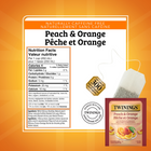 Twinings Peach & Orange Herbal Tea Bags - 20 Pack-Steep one tea bag in freshly boiled water for 3 to 4 minutes and enjoy hot or served over ice