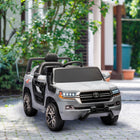 Qaba 12V Licensed Toyota Kids Electric RC Car - Grey-Multimedia center entertains children 