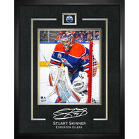 Stuart Skinner Edmonton Oilers Replica Signature Frame - Framed Print - 16" x 20"-Premium virtual frames