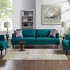 Modway Solimar Distressed Southwestern Aztec Area Rug - 4 ft W x 6 ft L - Multicolored-Protect Floors From Traffic/Furniture