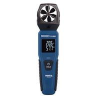 REED R1600 Bluetooth Smart Vane Anemometer-Measures air velocity (m/s, ft/min, km/h, and mph), air temperature and humidity