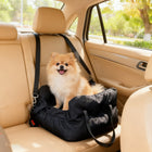 PawHut Dog Car Seat for Small Pets - Black-Fluffy PP cotton filling provides cloud-like comfort, reducing your pet's anxiety