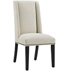 Modway Baron Fabric Dining Chair - Beige - 4 Pack-Dense Foam Padding for Comfort