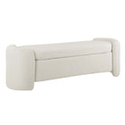 Modway Nebula Boucle Upholstered Bench - Ivory-Modern Storage Bench