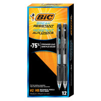 BIC Break- Resistant Mechanical Pencils - 0.7 mm -12 Pack-One 12-count box of BIC Break Resistant HB mechanical pencils with erasers