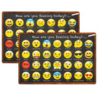 Ashley Productions Smart Poly Welcome Mat with Slip Resistant Backing - 15.5" x 23.5" - Emotion Icon Feelings - 2 Pack-Our premium quality mats are crafted to withstand the rigors of daily classroom use, making them perfect for high-traffic areas