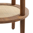 Modway Torus Round Side Table - Walnut-Assembly Required