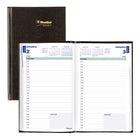 Blueline 2027 Daily Planner with Perfect Binding - 8" x 5" - Black-12-Month: January 2027 to December 2027