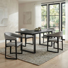 Zuo Anasa Dining Chair - Grey-Dimensions: 22.8" L x 24.6" W x 32.1" H