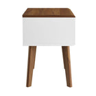 Modway Render End Table - Walnut White-Durable Particleboard Construction