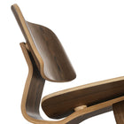 Modway Fathom Wood Lounge Chair - Walnut-8