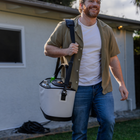 RovR KeepR Beverage Tote Caddy with Ice Bucket and Shoulder Strap - Charcoal-Leak-proof TPU and high-density foam construction keeps items cool and dry