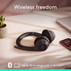 Logitech Zone 300 Wireless Bluetooth Headset With Noise-Canceling Microphone - Graphite-All-Day Usage: Get all-day battery life, up to 20 hours of listening time and 16 hours of talk time on a full charge, add up to 1 hour of talk time with a 5 min quick charge