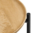Modway Xilo Round Wood and Metal Side Table - Oak-8