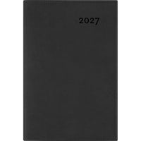 W. Maxwell 2027 Gama Weekly Planner - 6.25" x 9.5" - Black-January to December 2027