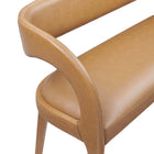 Modway Pinnacle Vegan Leather Accent Bench - Tan-8