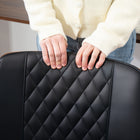 HOMCOM 360-Degree Swivel Office Desk Chair with Wheels and No Arms - Black-Colour: Black, Brown