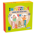 Beleduc Impuzzible Game-This memo game trains the ear and the feeling for weights. Find the matching pairs by weight or sound and puzzle the pair together.