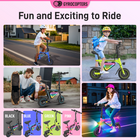Gyrocopters Radi8 Electric Scooter for Kids - Speed 25 kmph - Range 20 km - LED Lights - Pink-With a clear LCD screen displaying real-time speed and battery levels, your child stays informed while you stay confident in their safety
