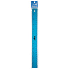 JAM Paper Strong Aluminum Ruler - 12" - Blue Metallic-Ruler is semi flexible, has rounded corners and features a non-skid cork backing so it will stay put when used on all surfaces