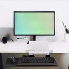Intekview Ideal Keyboard Tray - 25" x 10" - Left-Handed - Copy Holder-Steel construction with durable black powder coat finish