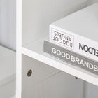 HOMCOM 6-Tier Tall Bookcase - White-Featuring clean lines and sleek contemporary styling, an elegant addition to your home 