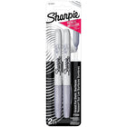 Sharpie Fine Tip Metallic Permanent Markers - Silver - 2 Pack-Perfect for marking dark surfaces such as VHS tapes, film canisters and more