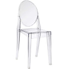 Modway Casper Dining Side Chair - Clear-For Outdoor Use