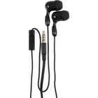 Staples In-Ear Headphones with Microphone, Black-Microphone with play / pause button
