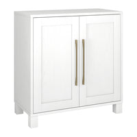 Hudson&Canal Chabot 28"W Accent Cabinet - White-Modern contemporary design for your home office, bedroom, or living spaces