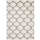 Modway Beltara Chain Link Transitional Trellis Area Rug - 5 ft W x 8 ft L - Beige/Ivory-Chain Link TransitionalArea Rug