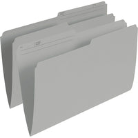 Staples Grey File Folders - Legal Size - 100 Pack-Use to colour-code your files for better organization and efficient access to information