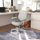 Vinsetto Small Mesh Office Chair with Castors - Grey-Castor wheels to move chair around easily at all times