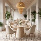 Zuo Calmo Dining Chair - Beige-Chair Weight Capacity: Supports up to 350 lb